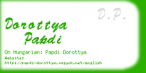 dorottya papdi business card